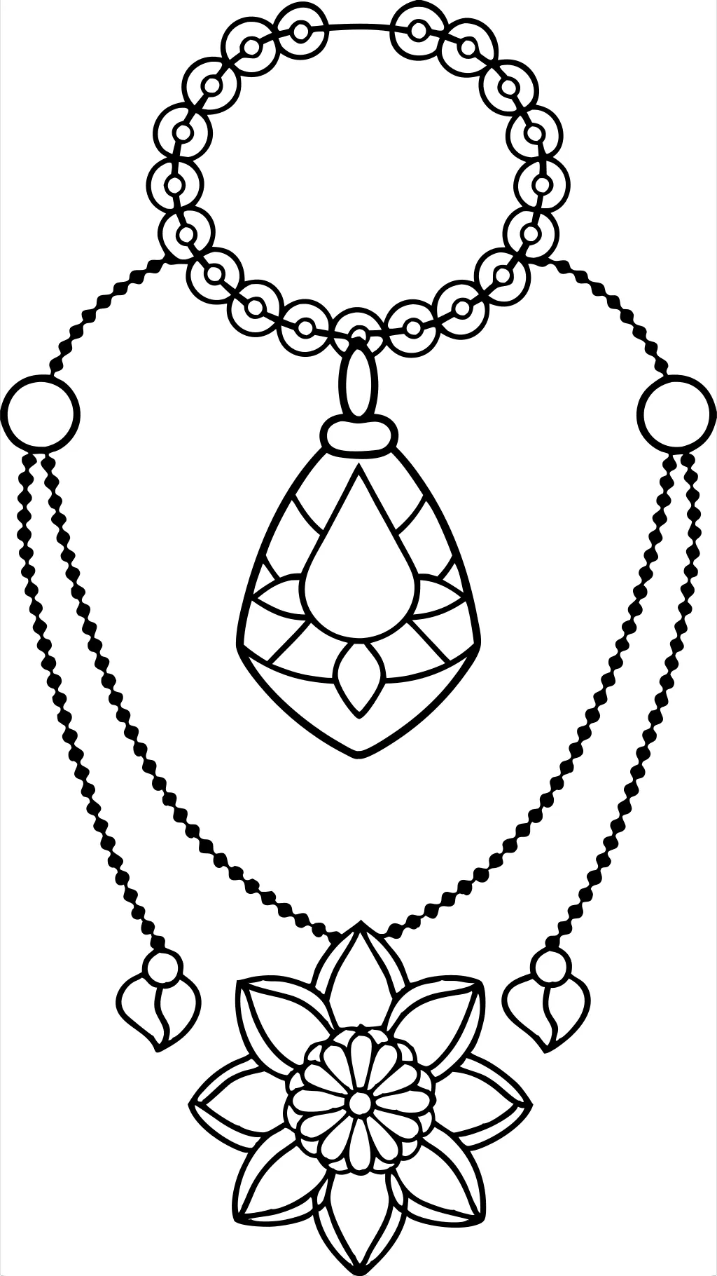 coloring pages of necklaces